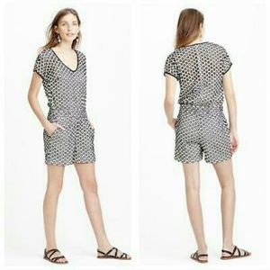 ⬇Reduced ⬇J Crew punched out eyelet romper size 0